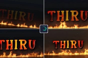 Fire Name Intro Video Editing in Alight Motion